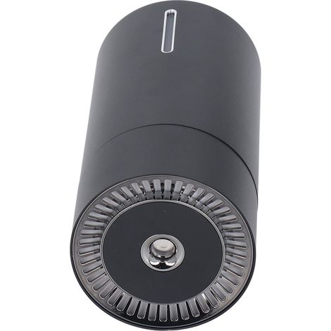 USB-Auto-Duftdiffusor, 3 Geschwindigkeitsstufen, automatische Aktivierung, tragbarer Aromatherapie-Luftbefeuchter mit farbigem Licht, Schwarz (1/5)