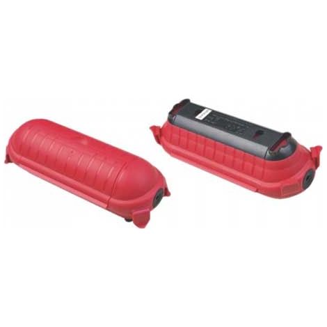 V-TAC VT-1124-3 Wasserdichter Safe für Erweiterungssteckdosen IP44 Schwarz+Rot - sku 8819 (1/5)