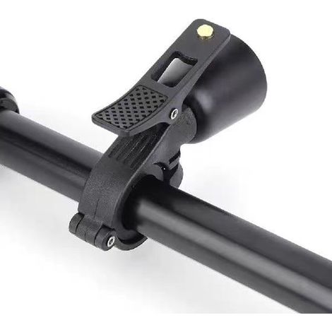 Campanello per bicicletta - Adatto a manubri con diametro di 22,2 mm - 94×36×15 mm - Forte e chiaro - Adatto a bici da strada, mountain bike, bici per adulti e bici per bambini - Nero (1/5)