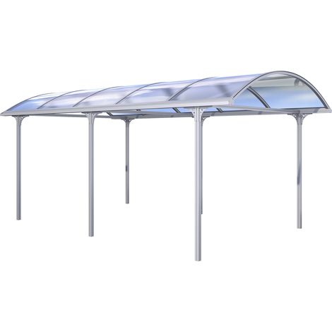 Carport Typ Elbe, silber (1/5)