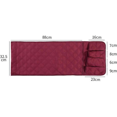 Canapé accoudoirs plateau de rangement suspendu TV télécommande sac table armoire sac antidérapant (1/4)