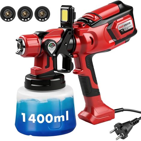 Pulvérisateur de Peinture Filaire 1400Ml,220V 650W Pistolet Électrique HVLP (1/5)