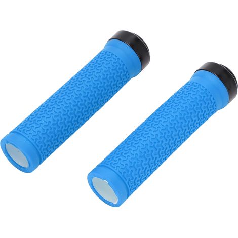 1 Paar rutschfeste Lenkergriffe aus Gummi für Rennräder und Mountainbikes, blaue Ersatzteile (1/5)
