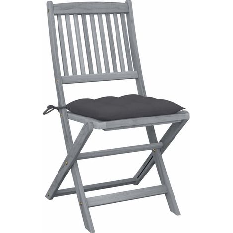 Maison Exclusive - Klappbare Gartenstühle 2 Stk. mit Kissen Massi