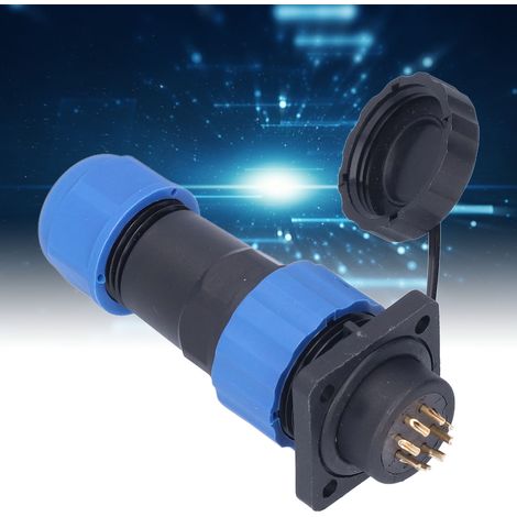 Wasserdichter vierpoliger SP20-Luftfahrtstecker und -buchse (IP68), quadratische mehradrige Lötanschlüsse (männlich und weiblich), 250 V, 8 Adern (1/5)