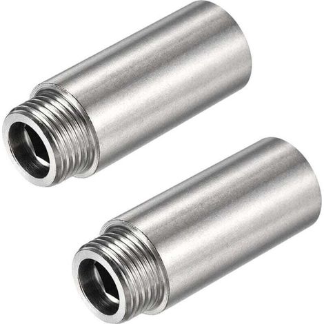2 Pièces Rallonges De Pommeau De Douche En Acier Inoxydable Tube Prolongateur De Douche Bras D'Extension De Pomme De Douche Rallonge De Pommeau De Douche Extension Pour Pommeau De Douche Fixe(2.4 Pouc