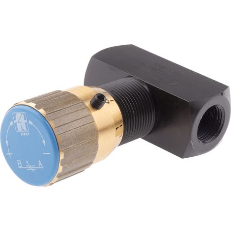 Vanne de régulation du débit hydraulique RS PRO, G 3/8, 400 bar Bars ( Prix pour 1 ) (1/2)