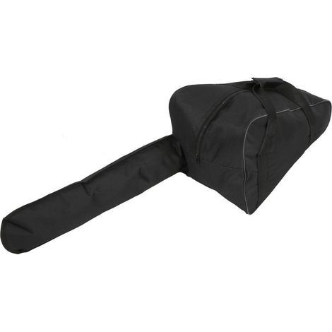 Sacoche de transport pour tronçonneuse Sac portable robuste en tissu Oxford imperméable pour bûcheron(Noir) (1/4)