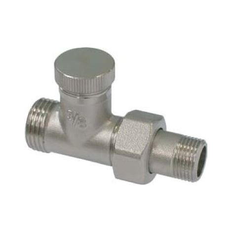 Té de réglage Mâle Mâle 1/2" (15/21) avec douille écrou - Conecterm
