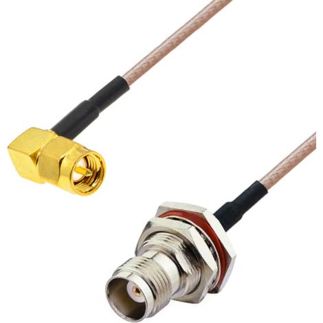 Cavo di prolunga con connettore SMA RA / presa TNC RG316, lunghezza 20 cm.