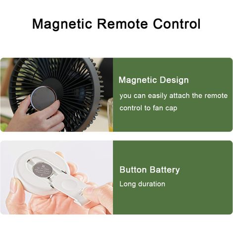 Lanterne-ventilateur de camping 2 en 1 avec télécommande magnétique, trépied détachable et fonction minuterie, idéale pour le camping, la pêche et la randonnée. (1/5)