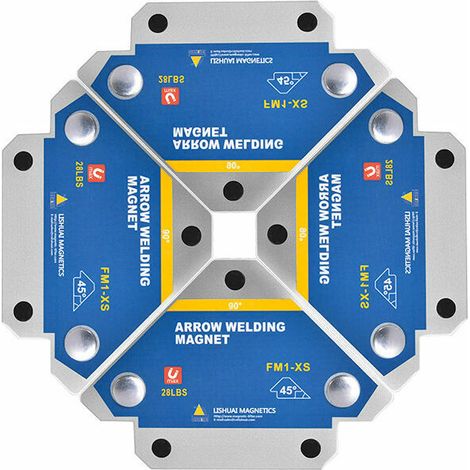 royaluxe - Positionneur Magnétique Soudure 4 pièces 45° 90°135° Multi-angle Outils de Localisation Auxiliaires en Ferrite (1/3)