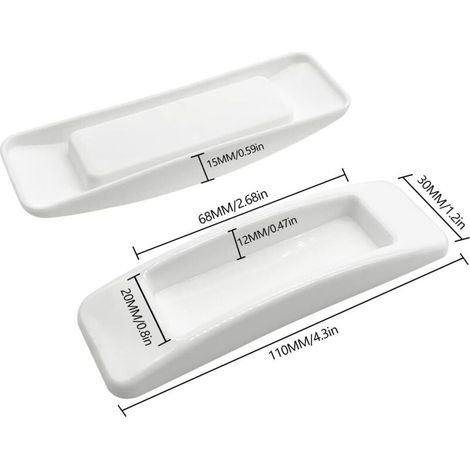 Rail de rideau flexible et pliable, fixation au plafond avec rail, séparateur de pièce (5 m, blanc) (1/3)