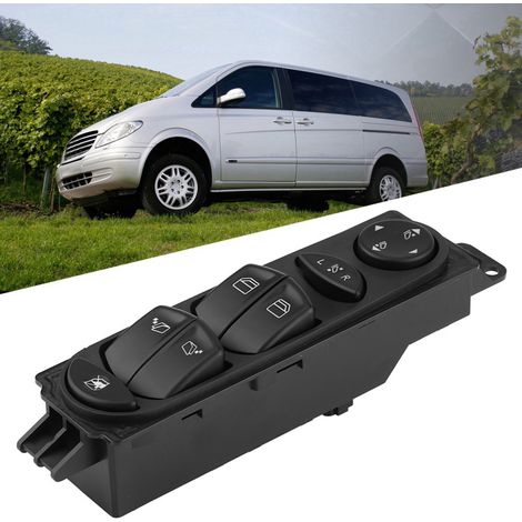 Interrupteur de lève-vitre électrique Power Master pour Mercedes Viano Vito W639, référence A6395451313, commande de régulateur de fenêtre, pièce de rechange auto (1/5)