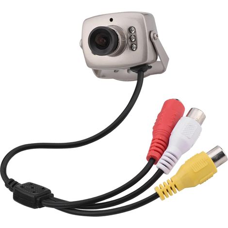 Mini 6LED Filaire CMOS CCTV Caméra de Sécurité Nocturne Caméra Vidéo Numérique PALNTSC, Fonction, Technologie de Modulation Analogique pour Plus Lumineux et Plus Clair (Format PAL) (1/5)