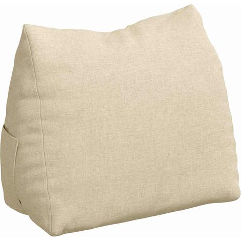 Rückenkissen Creme 45 x 20 x 35 cm Stoff vidaXL