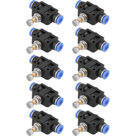 Régulateur de débit d'air pneumatique, contrôleur de vitesse de débit d'air facile à installer, pratique pour la famille et les amis, outils de tuyauterie à jointure rapide (1/5)