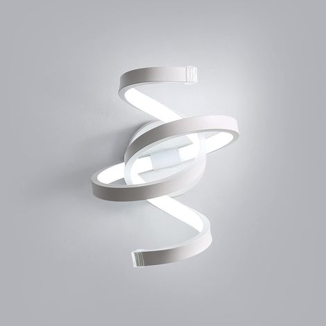 Wandlampe LED Moderne Innen, Silber Wandleuchte Kreative Minimalistische Wandbeleuchtung LED für Wohnzimmer Korridor Treppen (Kaltweiss) (1/5)