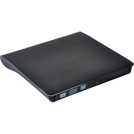 Lecteur optique externe USB 3.0, CD/DVD +/-RW, compatible Windows 98/XP/7/8/10/Mac OS