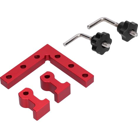 Pince de serrage à angle droit pour menuisier, pince en L à 90°, outil de fixation auxiliaire, clip de positionnement de panneau, 120 mm