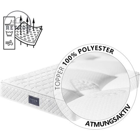 Matelas 140x200cm - Ressorts ensachés - Mousse froide 7 zones - Oeko-Tex - H3 - 25cm (1/5)