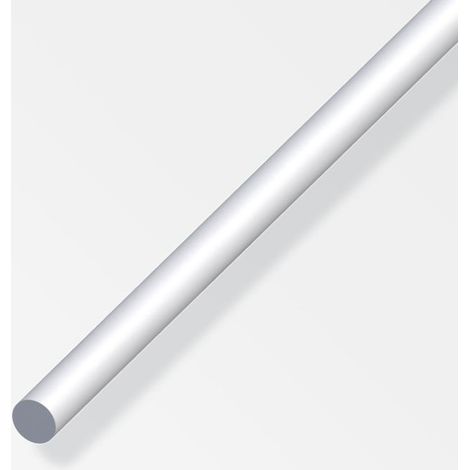 Alfer barra redonda de aluminio diámetro 6mm longitud 1m plata - 01034