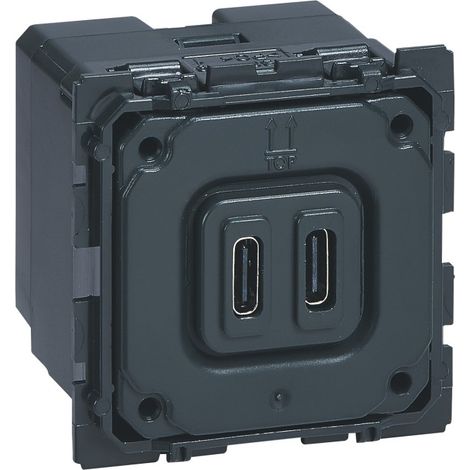 Legrand 067466 Céliane type C dual USB charging module 2400mA 12W