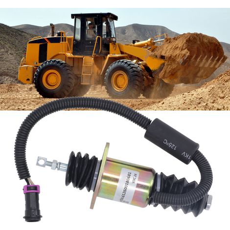 Ersatzteile für die Lader LiuGong, XCMG, Lingong, ShanGong, LongGong 855D, 50C, 850 und 855B, Teilenummer 612600180681, passend für das Weichai 24V Motorstopp-Magnetventil. (1/5)