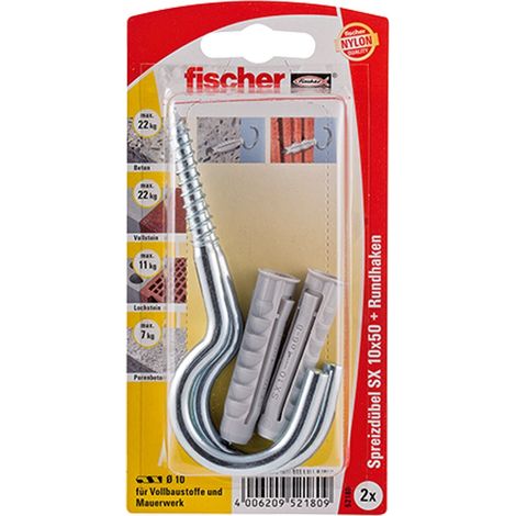Fischer 2x Dübel SX 10x50 HV - 52180 Auslauf (1/2)