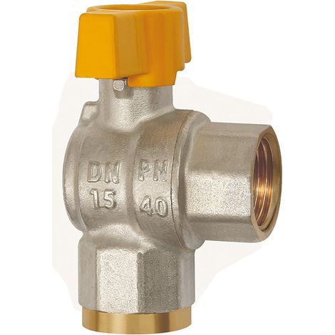 Riegler Kugelhahn Eckform, EN 331, MS vern., IG/IG, Rp 1, DN 25 (1/4)