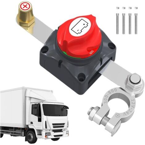 Interrupteur de séparation de batterie Interrupteur de secteur étanche Cut Cut dans l'interrupteur de séparation électrique interrupteur d'urgence de moteur interrupteur de véhicule 12 V séparateur de (1/5)