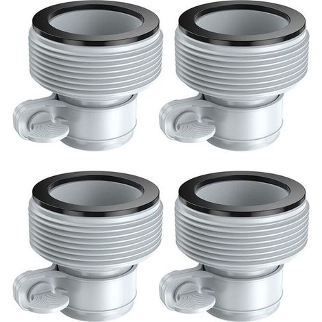 Fit for Intex 29061E Type B Intex Pool Clamp On Fittings Converter Intex Hose Adapter Pool Accessory 1.25in to 1.5in Pump Parts - 4pcs (1/4)