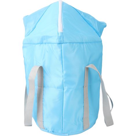 Seau de pieds pliable 5 couches isolant portable baignoire de trempage multifonction pour voyage bleu (1/5)