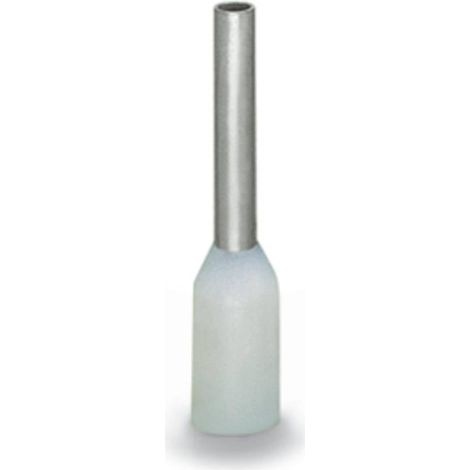Embout simple d'extrémité de câble WAGO 216-201 0.5 mm² x 9 mm partiellement isolé blanc 1000 pc(s) (1/2)