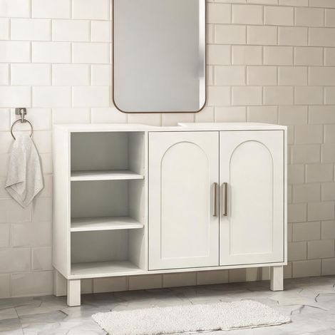 Meuble de salle de bain en mDF Melamina de Madera 90 x 30 x 63 cm (1/5)