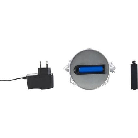 Lampe-tempête LED - - Argent - Rechargeable USB - 200lm - Intensité variable (1/4)