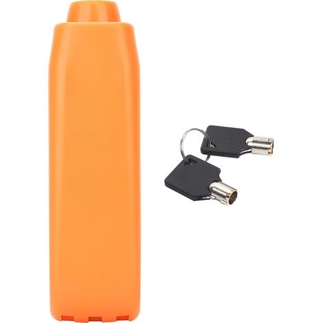 Poignée antivol pour guidon moto scooter ATV quad protection frein accélérateur orange (1/5)
