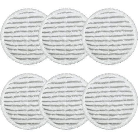 Paquet de 6 tampons de remplacement pour Shark Steam Mop S7000AMZ S7001 S7000 Series, tout-en-un Spin Mop et Steam Mop, lavable pour sols durs (1/5)