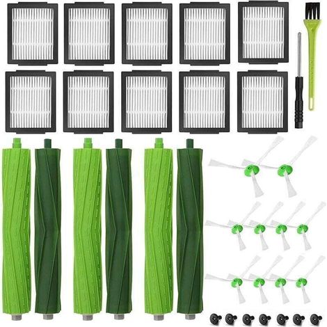 Pièces de Rechange pour iRobot i7 i7+ i3 i3+ i4 i4+ i6 i6+ i8 i8+ j7 E5 E6 E7, XU, Accessoires pour Roomba 3 Paire de Brosses Princip - KZQ (1/4)