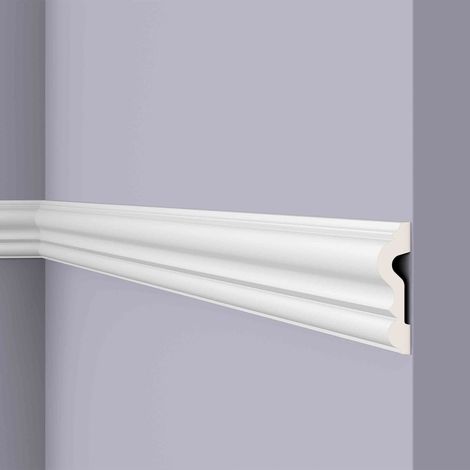 Wand- und Friesleiste NMC Z13 ARSTYL Noel Marquet Zierleiste Stuckleiste Modernes Design weiß 2 m