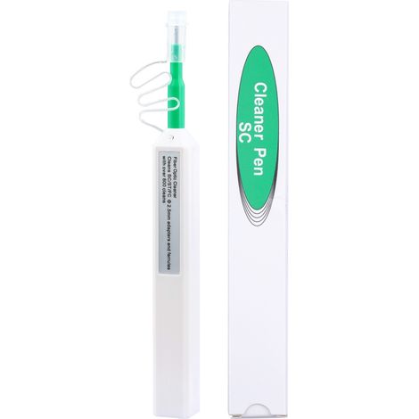 Stylo de nettoyage fibre optique 180° rotatif, nettoyeur avec 800+ utilisations pour connecteurs 2.5mm SC/ST/FC (1/5)