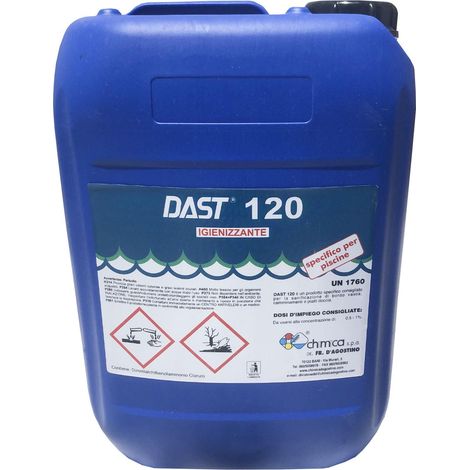 Igienizzante liquido "Dast 120" sanificante professionale per bordo piscina 10 kg (1/2)