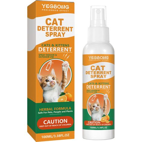 Gigante GmbH-1- Spray répulsif pour chats, formule douce, idéal pour l'éducation féline et la protection en intérieur – 100 ml (1/5)