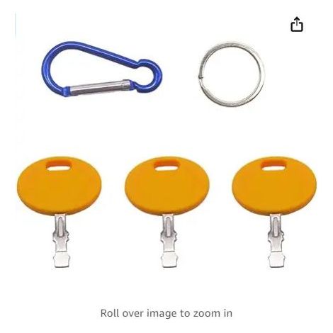 Set of 3 replacement 925-2054A ignition keys for lawnmowers 625-05000 625-05002 725-1745 725-2054 925-1744A 925-1745 925-1745A Cub Cadet MTD Troy Bilt Craftsman replacement keys (1/4)