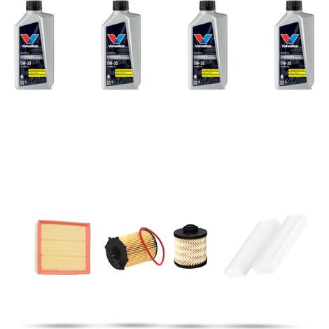 Kit tagliando 4 FILTRI e 4L OLIO compatibile con Peugeot 5008 II (P87) 1.6 BlueHDI 88kw dal 2017 (1/5)