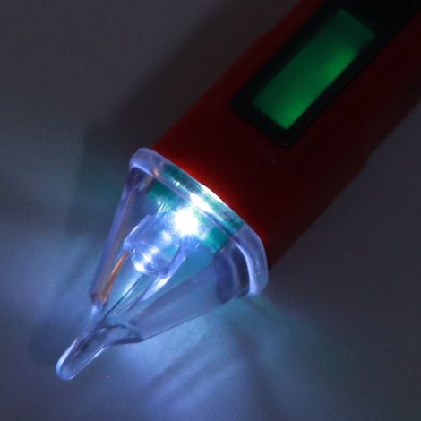ANENG VC1010 Digitaler Strom- und Spannungsdetektor, berührungsloser Stifttester, AC12-1000V Strommessstift (Rot + Schwarz) (1/5)