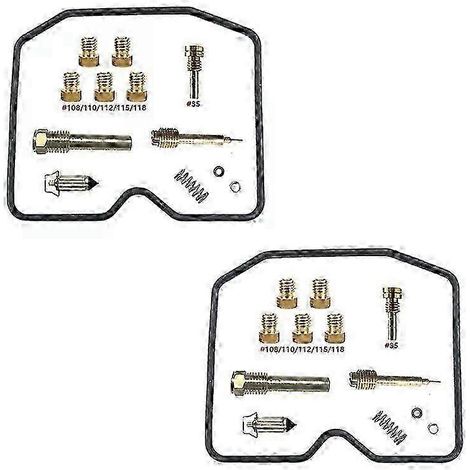 Kit de réparation de carburateur compatible avec les pièces de rechange pour carburateur Keihin CVK pour Kawasaki LTD454 EN450 refroidi par liquide (1987-1989) - Sy (1/3)