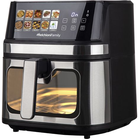 Melchioni GAIA PLUS 8L Einzelbild Eigenständig 2200 W Heißluftfritteuse Schwarz (1/2)