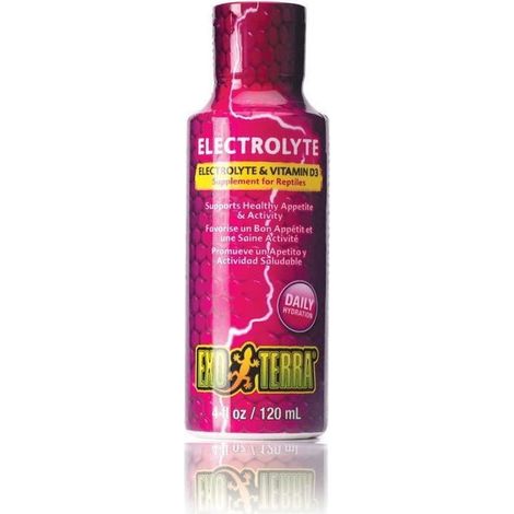 Exoterra Hygiène pour Reptile Electrolyte Vitamine D3 100 ml