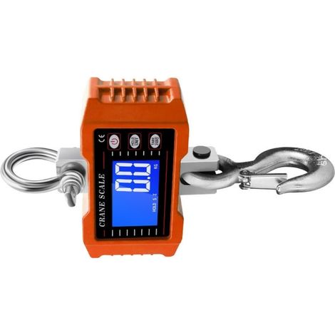 Pèse-personne numérique de capacité de 1000 kg pour objets lourds, écran LCD, rétroéclairage, crochet industriel pour bagages (1/5)